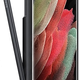 Samsung Galaxy S21 Ultra gy�ri matt szilikon tok + S Pen Fekete