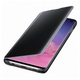 Samsung G973 Galaxy S10 Gy�ri Clear View Cover Flip Tok Fekete
