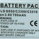 Akkumul�tor LG C3300, ut�ngy�rtott MBP-C3300-L750