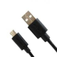 Astrum Micro USB fekete csomagolt adatk�bel 1.5M CB-U2ATD15