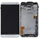 HTC One M7 LCD kijelz� �rint�vel, feh�r kerettel