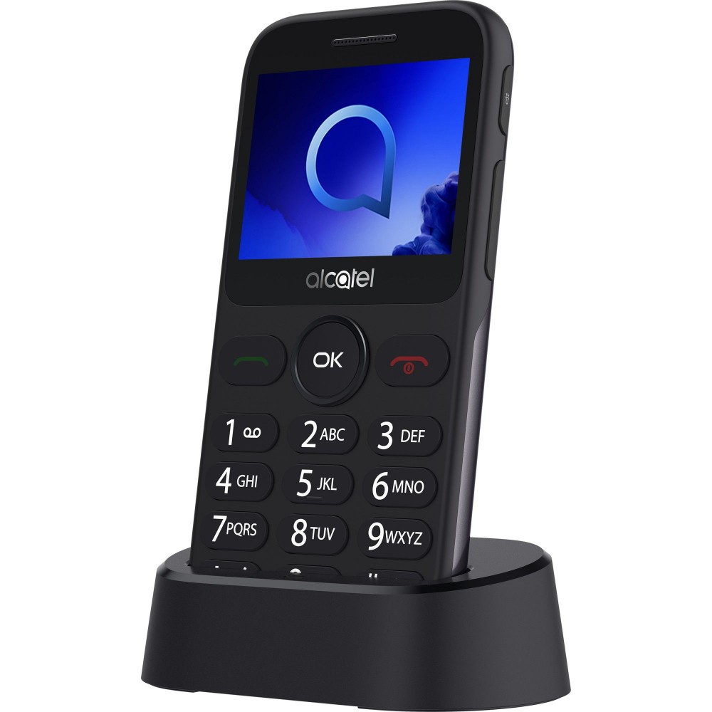 Alcatel 2019G Nagygombos Krtyafggetlen Mobiltelefon Fekete