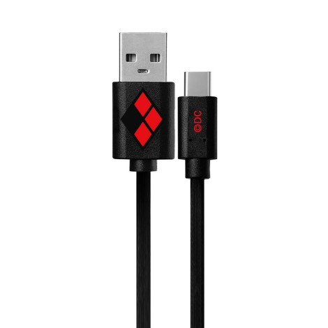 USB K�bel DC - Harley Quinn Adatk�bel Apple Lightning 1m Fekete