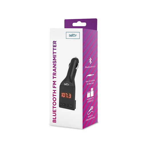 Setty FM Transmitter / Aut�s T�lt� 2.1A, 87.5MHz - 108MHz