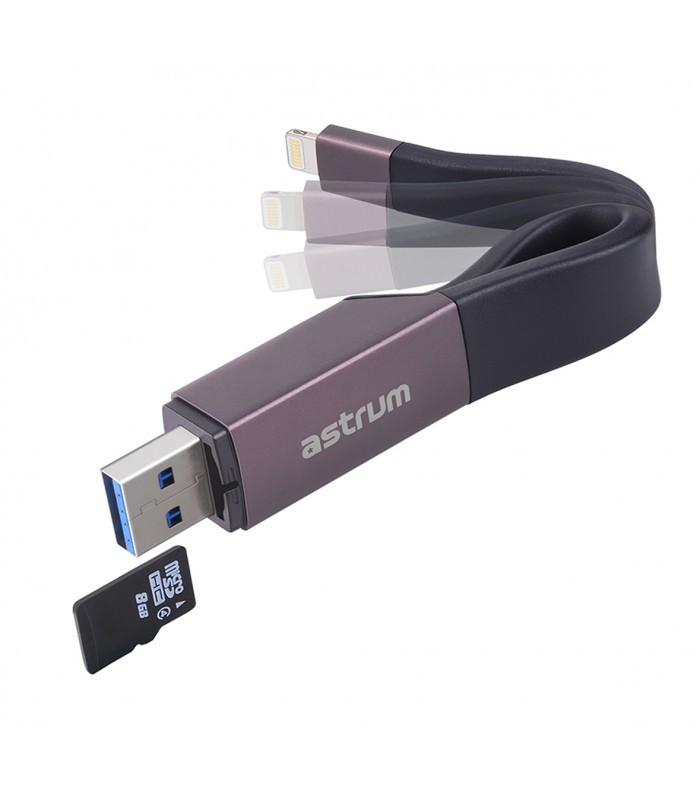 Astrum AA230 2in1 8pin Lightning - USB 3.0 OTG Adatk�bel