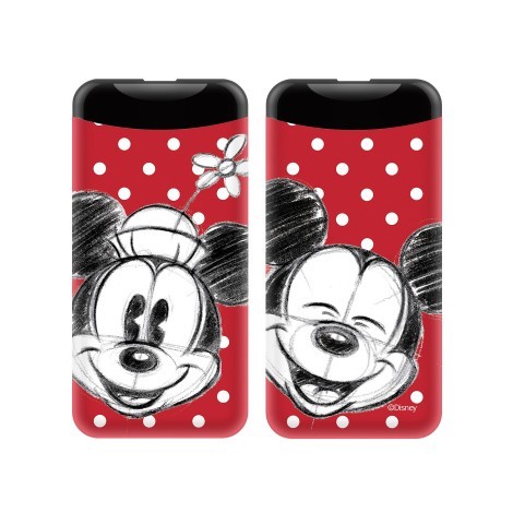 Disney Power Bank - Minnie / Mickey 2.1A 6000mAh Piros