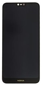 Nokia 7.1 LCD Kijelz� + �rint�k�perny� Fekete