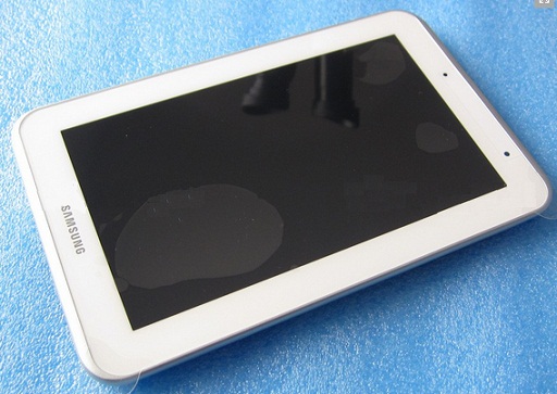 Samsung P3110 Galaxy Tab 2 7.0 LCD Kijelz�+�rint� +Keret Feh�r