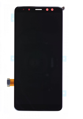 Samsung A530 Galaxy A8 2018 gy�ri LCD Kijelz� + �rint� Fekete