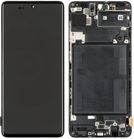 Samsung A715 Galaxy A71 gy�ri LCD Kijelz�+�rint� Fekete