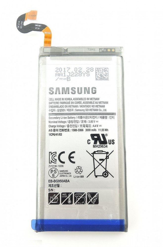 Samsung EB-BG950ABA Gy�ri Akkumul�tor 3000mAh (G950 Galaxy S8)
