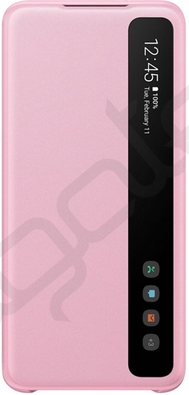 Samsung G980 Galaxy S20 Clear View Cover Gy�ri Flip Tok Pink