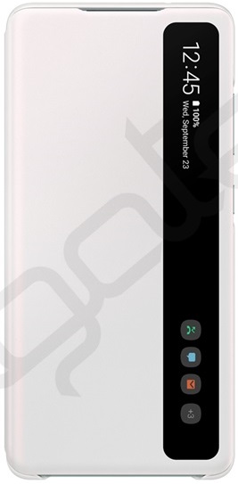 Samsung Galaxy S20 FE Clear View Cover Gy�ri Flip Tok Feh�r