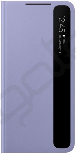 Samsung Galaxy S21+ gy�ri Clear View Cover flip tok Lila