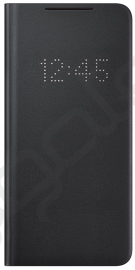 Samsung Galaxy S21+ gy�ri LED kijelz�s akt�v flip tok Fekete