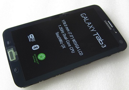 Samsung T211 Galaxy Tab 3 7.0 LCD Kijelz�+�rint�+Keret Fekete