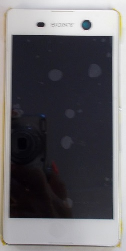 Sony Xperia M5 Feh�r LCD Kijelz�+�rint�k�perny�, Ez�st kerettel