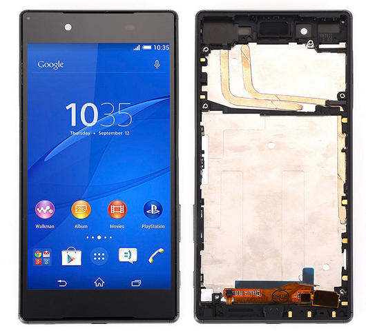 Sony E6633 Xperia Z5 Dual LCD Kijelz�+�rint� Fekete Kerettel