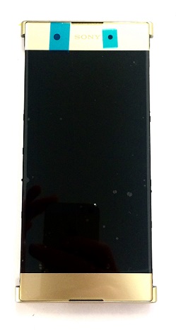 Sony G3412 Xperia XA1 Plus Dual Arany LCD Kijelz�+�rint� +Keret