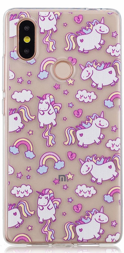 Xiaomi Mi Mix 2s szivrvnyos, unikornisos, tok