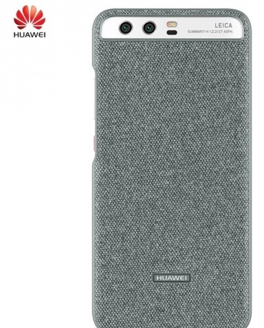 HUAWEI P10 Gy�ri m�anyag tok (Sz�rke, textil h�tlap)