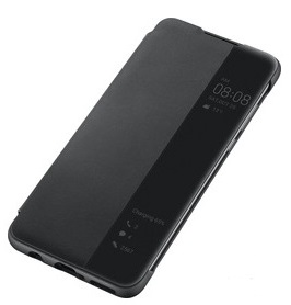 Huawei P30 Lite Gy�ri View Cover Flip Tok Fekete