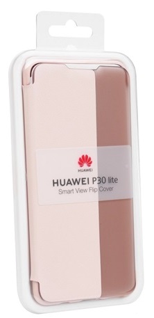 Huawei P30 Lite Gy�ri View Cover Flip Tok R�zsasz�n