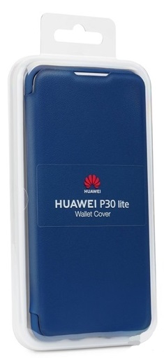 Huawei P30 Lite Gy�ri Wallet Flip Tok K�k