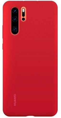 Huawei P30 Pro Gy�ri szilikon Tok (Piros)
