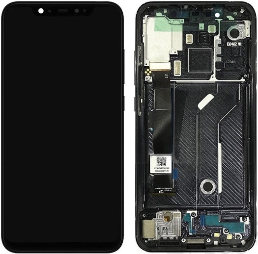 Xiaomi Mi 8 LCD Kijelz�+�rint�k�perny� Kerettel Fekete