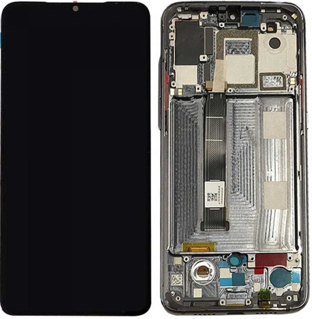 Xiaomi Mi 9 LCD Kijelz�+�rint�k�perny� Kerettel Fekete