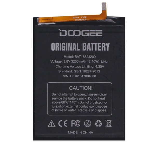 Doogee Y6 Gy�ri Akkumul�tor BAT16523200