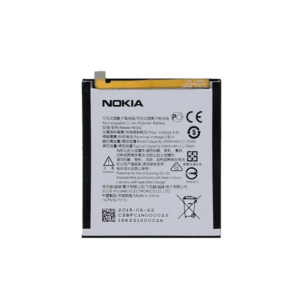 Nokia HE353 Gy�ri Akkumul�tor Li-Ion 3060mAh (Nokia 6.1)