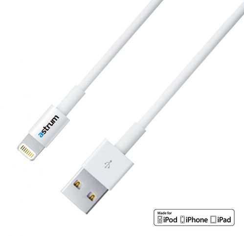 Astrum AC820 Apple iPhone 5/6/7 ligthning - USB adatk�bel feh�r