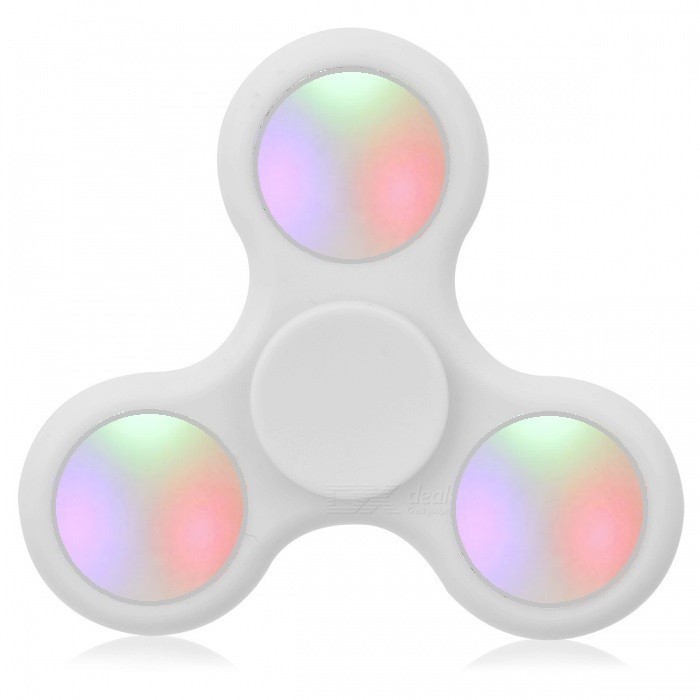 Fidget Spinner Sz�nes LED Vil�g�t�ssal Feh�r