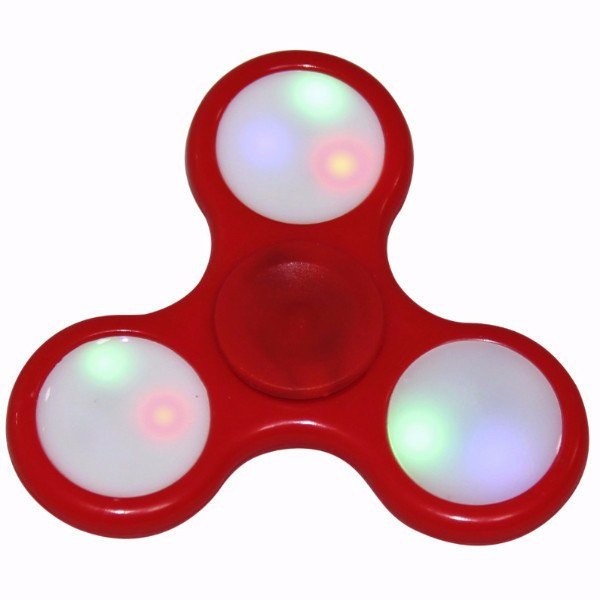 Fidget Spinner Sz�nes LED Vil�g�t�ssal Piros