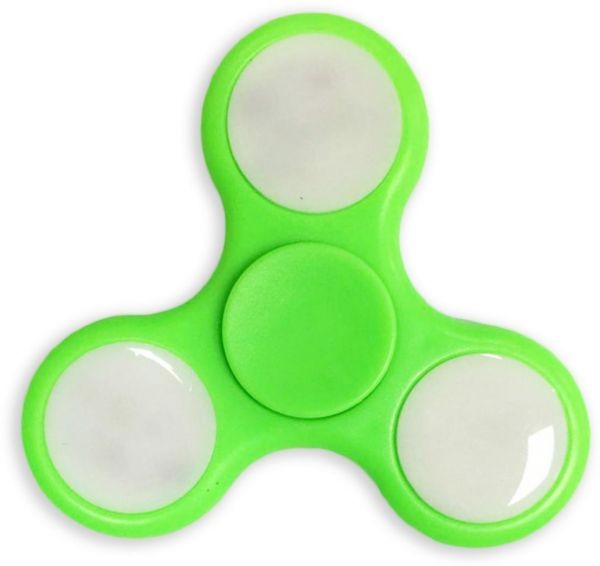 Fidget Spinner Sz�nes LED Vil�g�t�ssal Z�ld