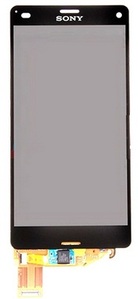Sony Xperia M5 Fekete LCD Kijelz�+�rint�, Fekete kerettel