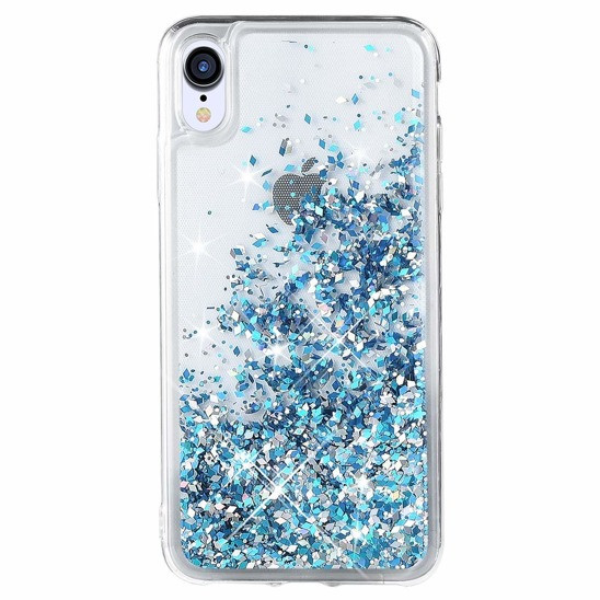 Liquid Glitter - Huawei Y7 (2019) K�k Szilikon Tok