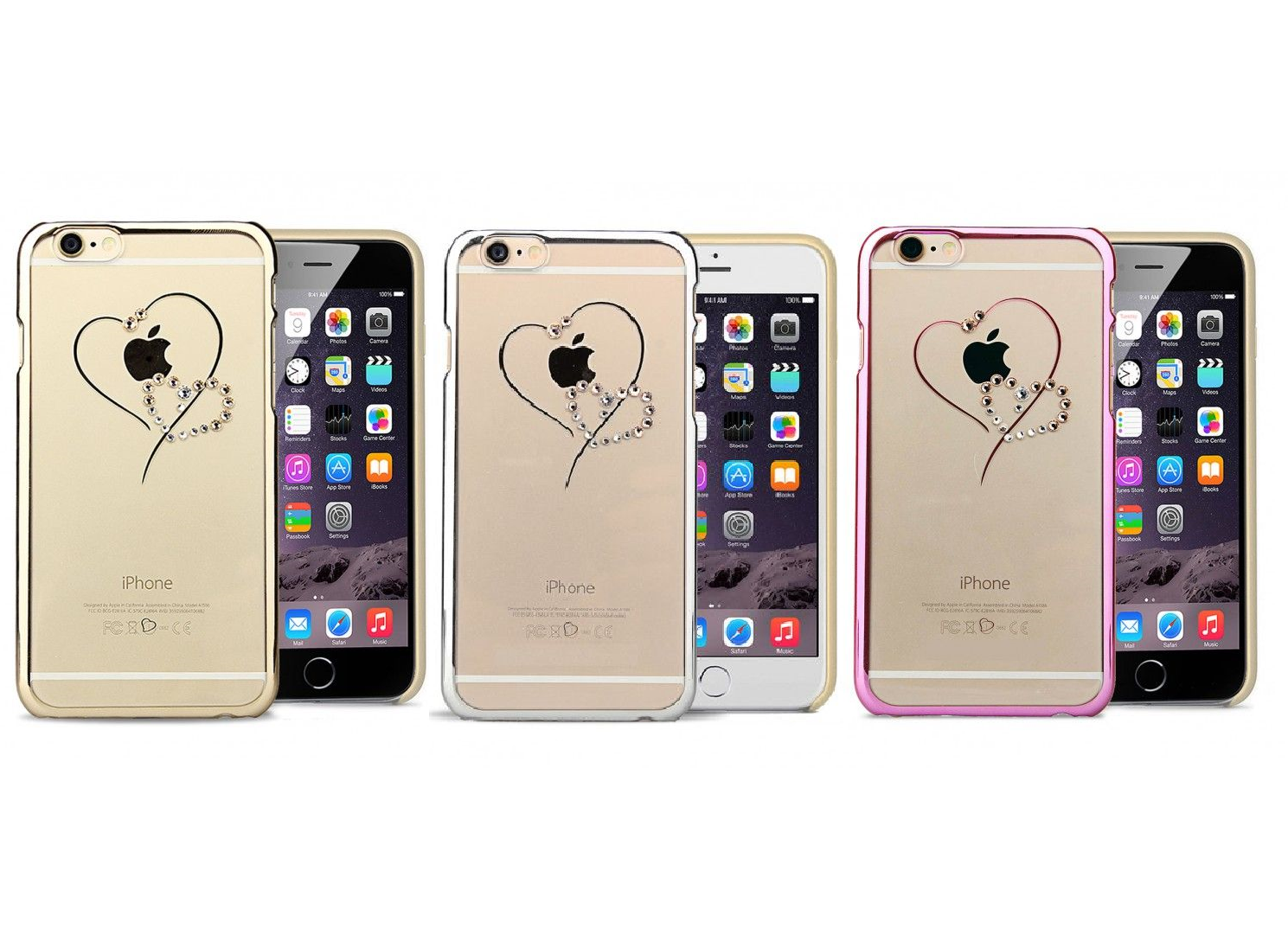 Astrum Keretes Sz�v Mint�s Swarovskis iPhone 6/6s Plus Tok