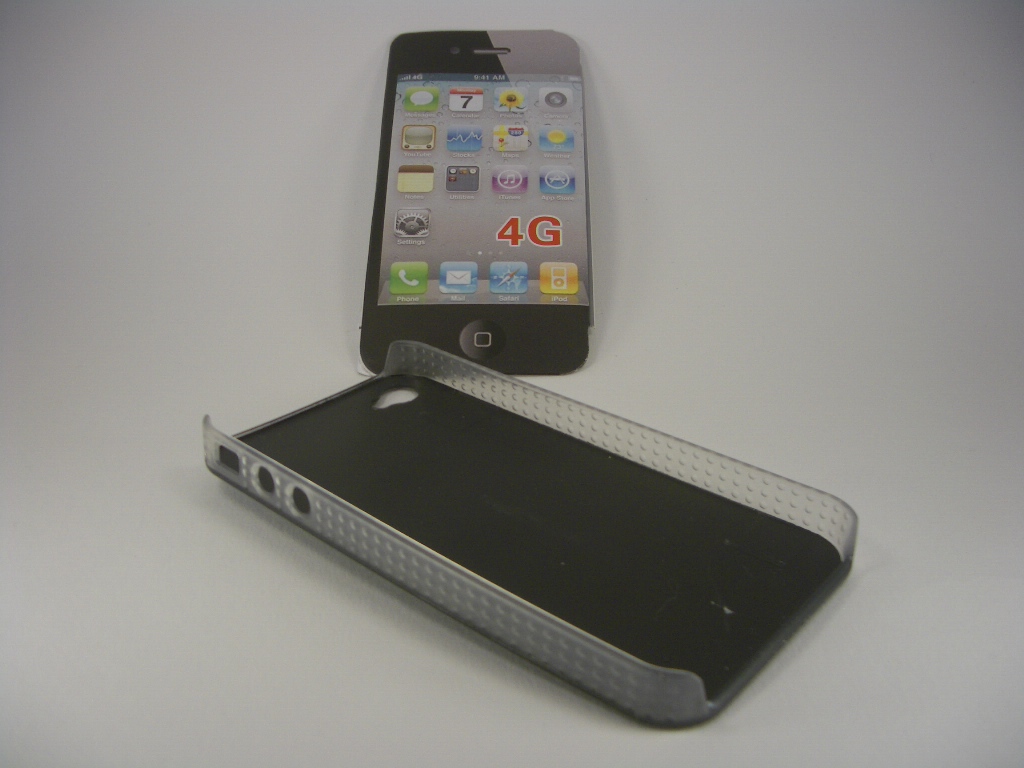 Apple Iphone 4S fekete h�tlapos tok