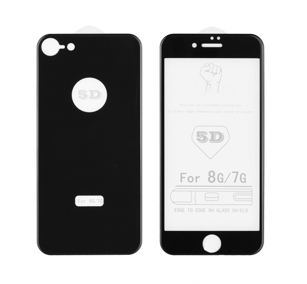Apple iPhone X / Xs El�+H�tlapi 5D Full Glue �vegf�lia (Fekete)